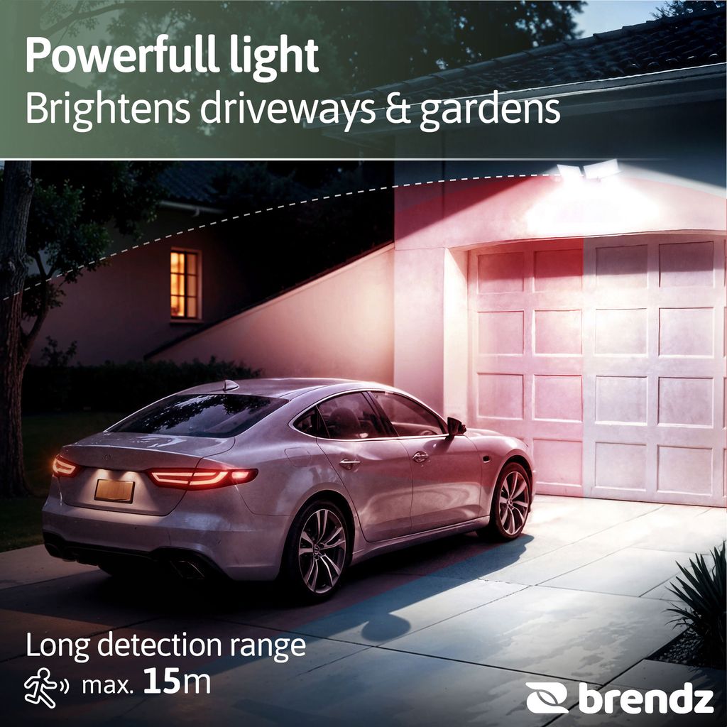 Brendz Skye Uppladdningsbar LED-Strålkastare med Rörelsesensor 600lm IP44