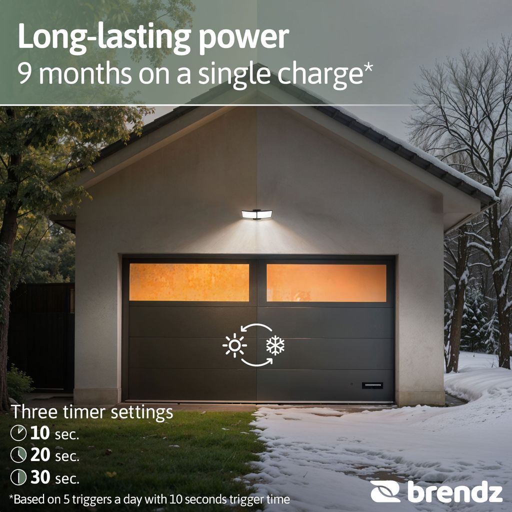 Brendz Skye Uppladdningsbar LED-Strålkastare med Rörelsesensor 600lm IP44