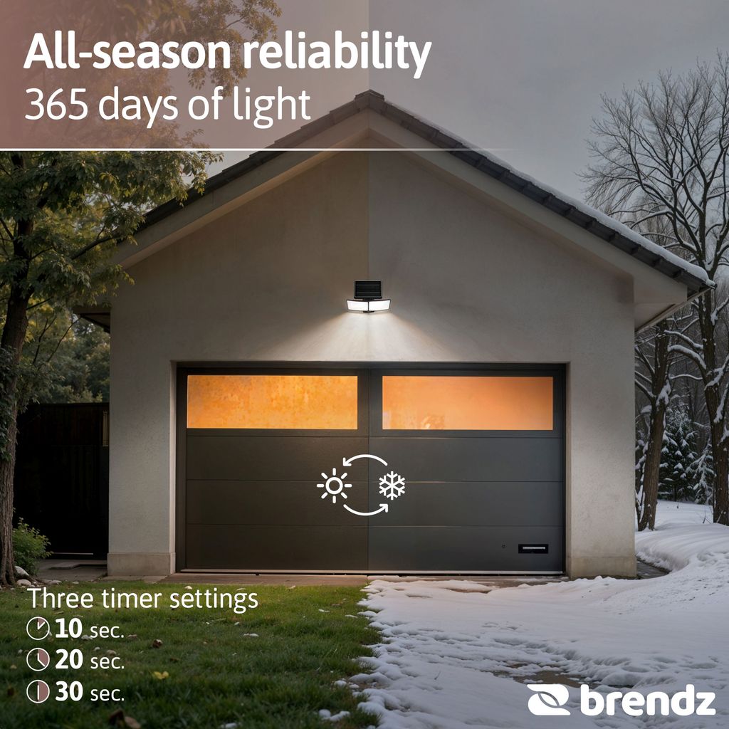 Brendz Skye Solar Solcellsstrålkastare med Rörelsesensor 600lm IP44