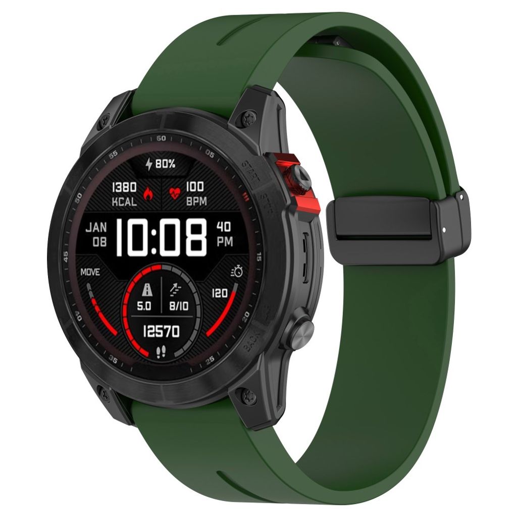 Garmin Fenix ​​8 47mm etc. Klokkereim med verktøy - Grønn