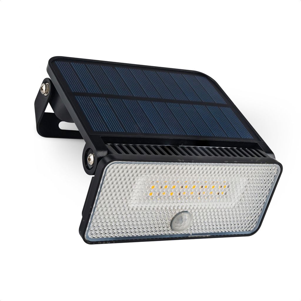 Brendz Paso Solcellsdriven LED-Vägglampa med Rörelsesensor 1000lm IP54