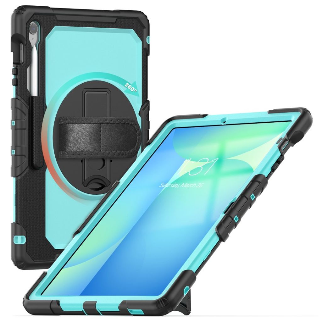 Samsung Galaxy Tab S10 FE Plus Case with Shoulder Strap - Blue