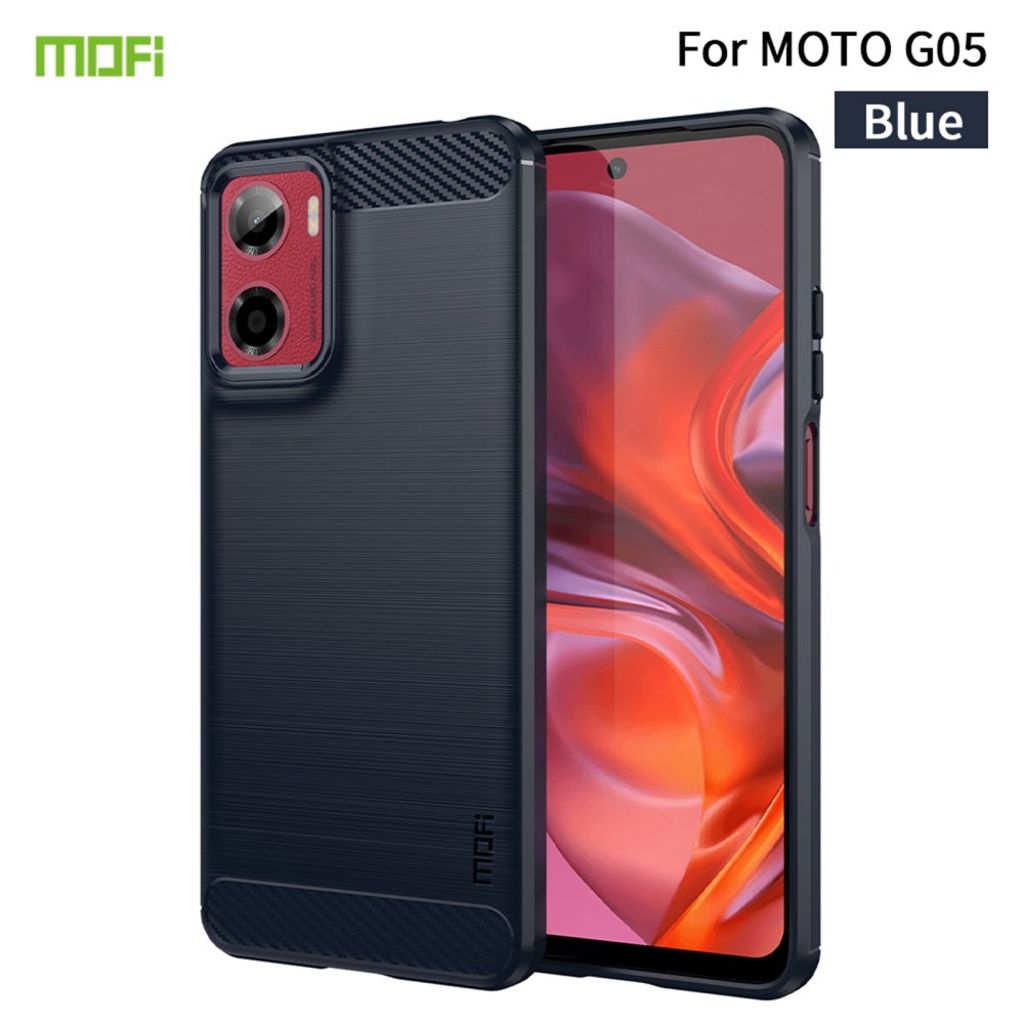 MOFI Motorola Moto E15 4G / Motorola Moto G05 4G Skal - Blå