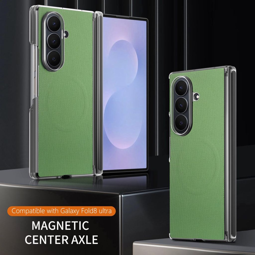 Samsung Galaxy Z Fold8 Ultra MagSafe Kuori PU-nahkaa - Vihreä