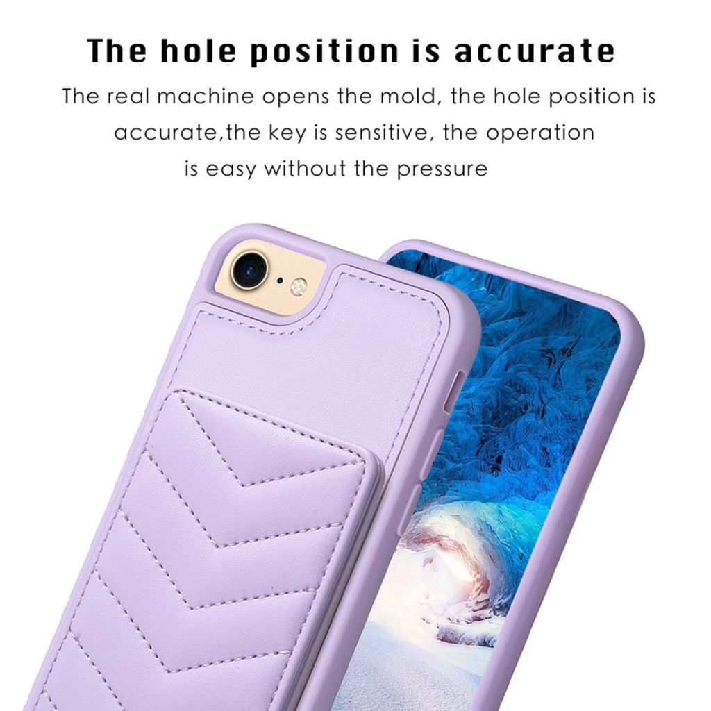 iPhone 6/6s/7/8/SE 2020/2022 Skal med Stativ - Lila