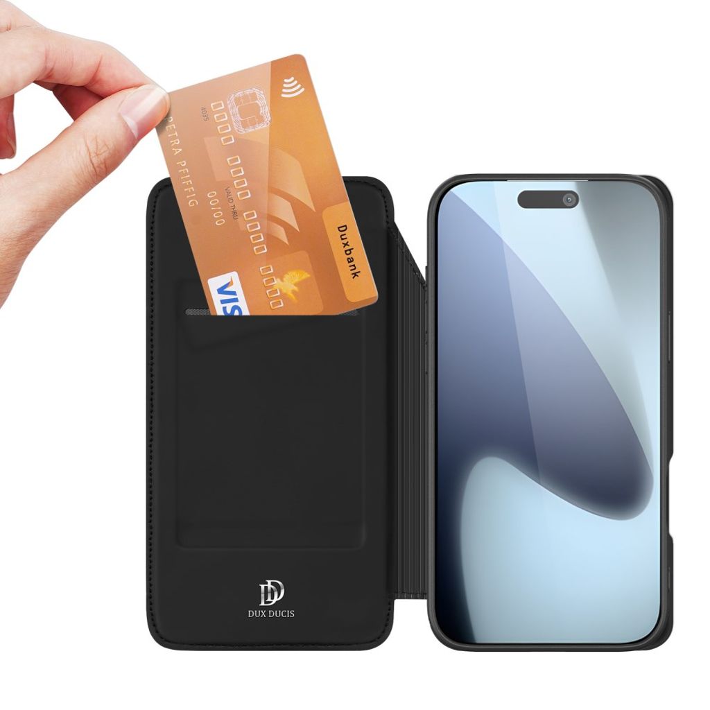 DUX DUCIS iPhone 17 Pro Max Fodral med stativ - Svart