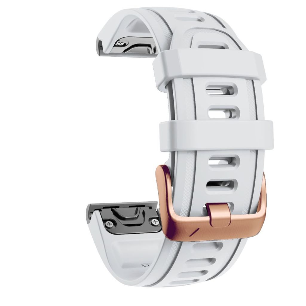 Garmin Fenix ​​​​7S/6S/5S/Instict 2 etc. Silicone Watch Strap - White