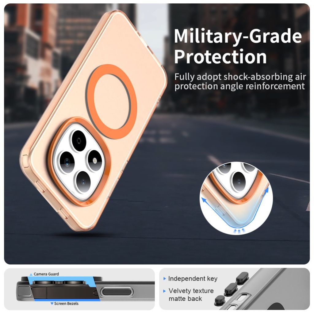 Xiaomi Redmi Note 15 Pro 5G MagSafe kompatibel cover - Orange