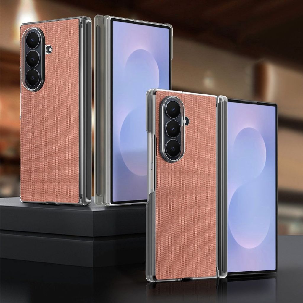 Samsung Galaxy Z Fold8 Ultra MagSafe Kuori PU-nahkaa - Ruskea