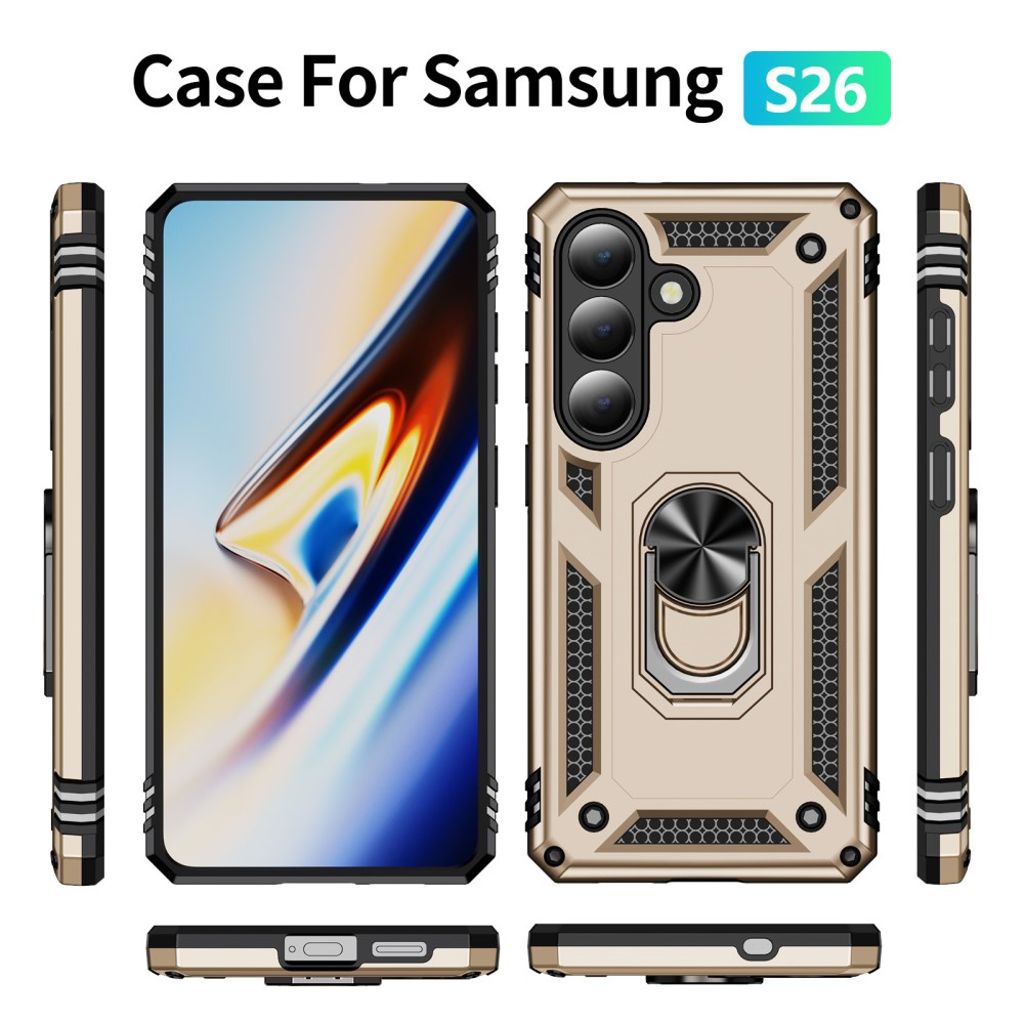 Samsung Galaxy S26 Deksel Stativ - Gull