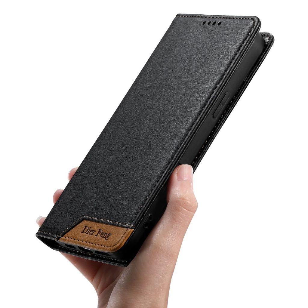 DIERFENG Xiaomi Poco C85x 5G/Redmi A7 Pro Plånboksfodral RFID Blocking - Svart