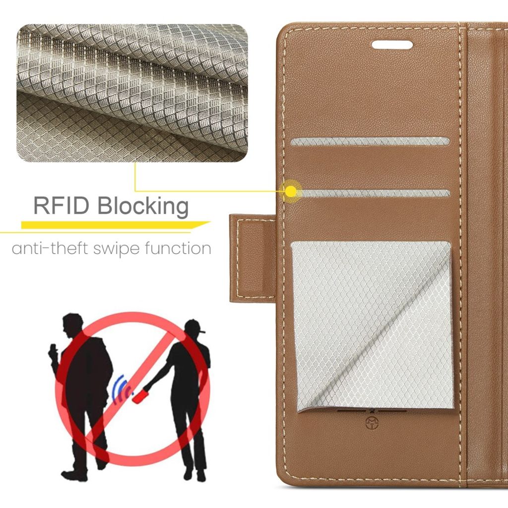 CASEME iPhone 17 Pro Max Etui med Kortspor - Brun