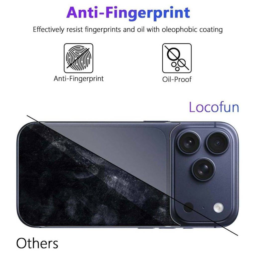 iPhone 18 Pron takakansi karkaistulla lasilla, 2.5D Arc Edge, 2 kpl pakkaus