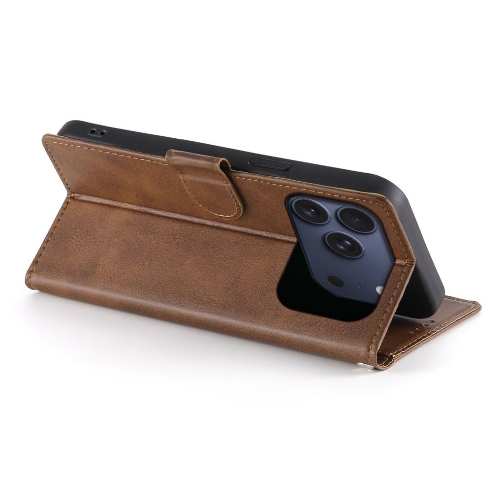iPhone 18 Pro/iPhone 17 Pro Plånboksfodral med stativ - Brun