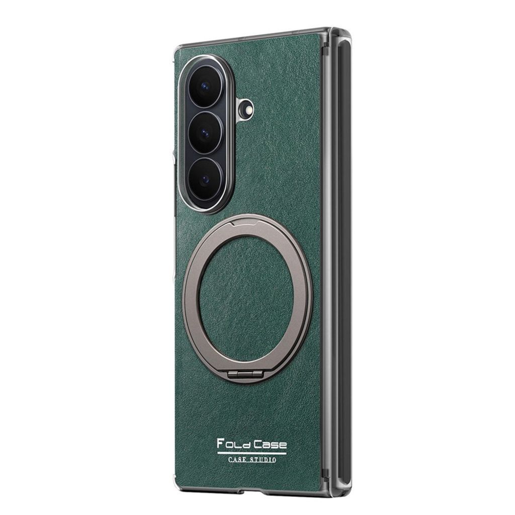 Samsung Galaxy Z Fold8 Ultra MagSafe kuori rengasjalustalla - Vihreä