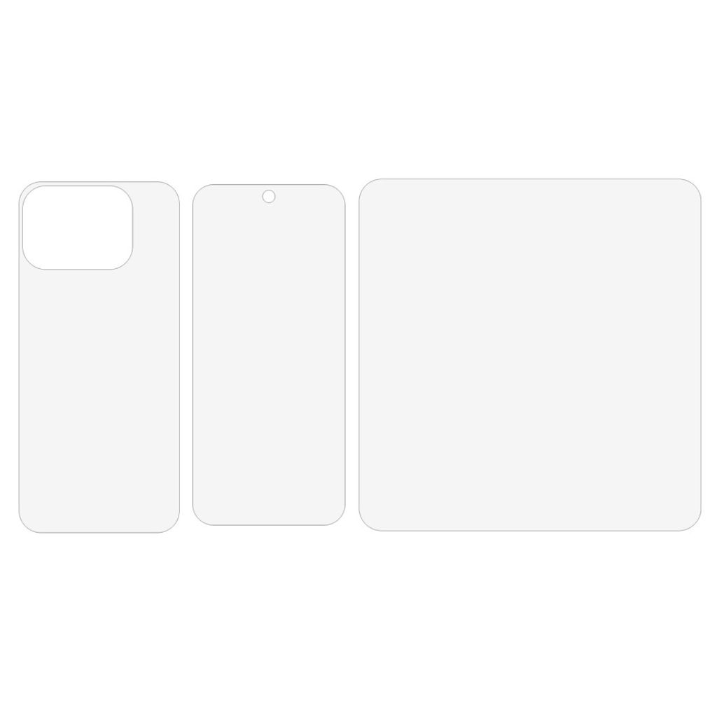 Google Pixel 9 Pro Fold 5G Sæt med beskyttelsesfilm