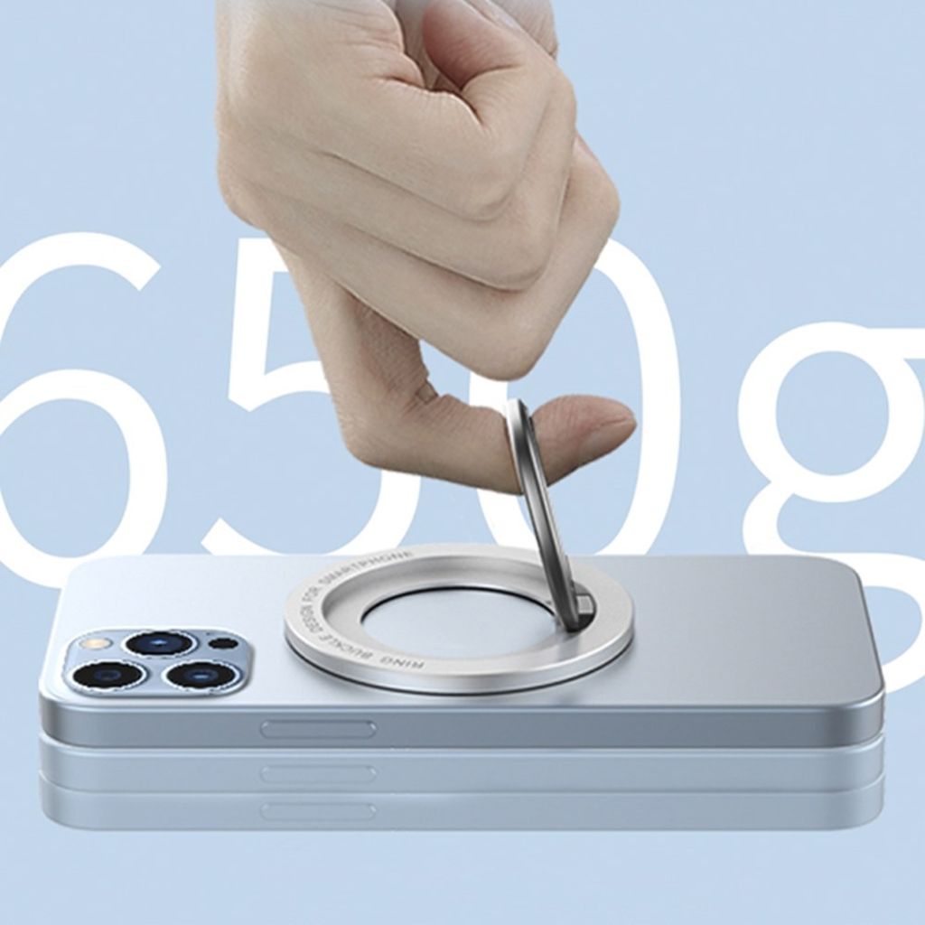 X3 magnetic phone ring holder kickstand – silver