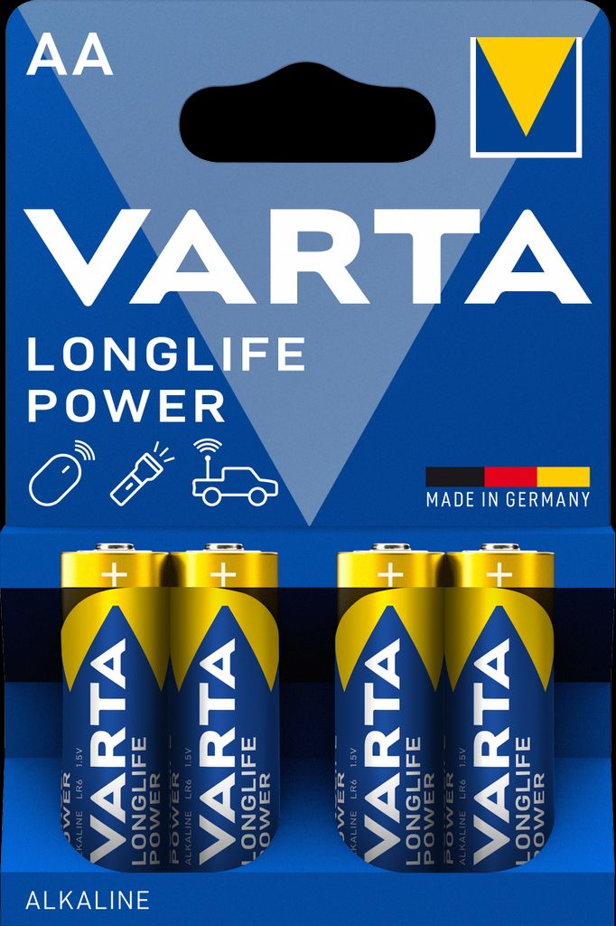 VARTA VARTA Longlife Power AA-batteri, 4-pakning