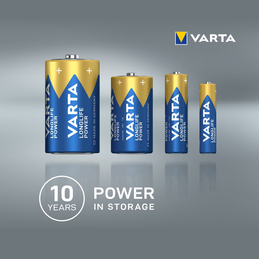 VARTA VARTA Longlife Power AA-batteri, 4-pakning