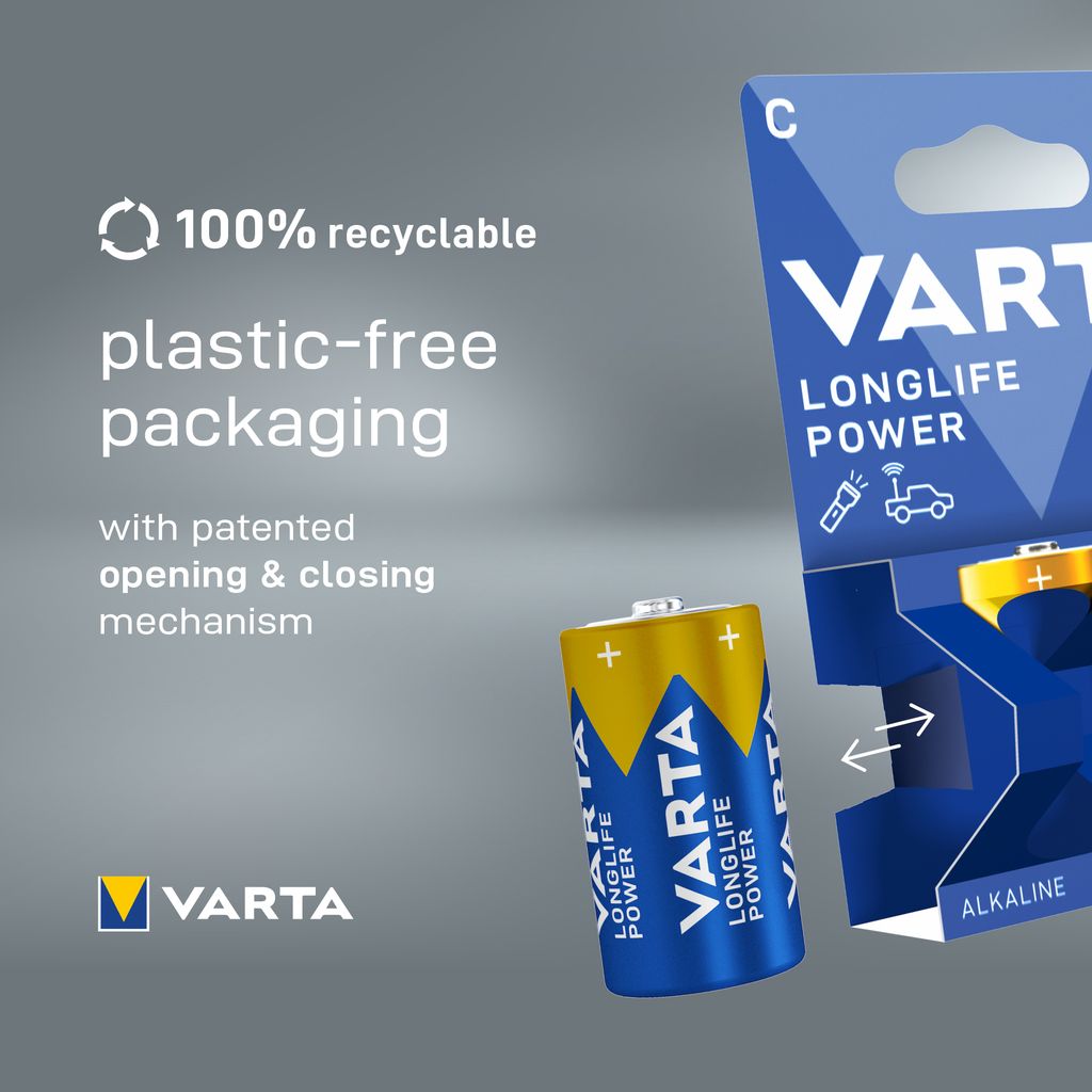 VARTA Longlife Power C batteri SCAND, 20-pack