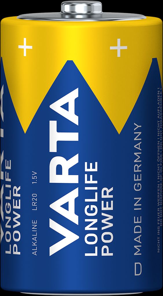 VARTA Longlife Power D batteri SCAND, 20-pack