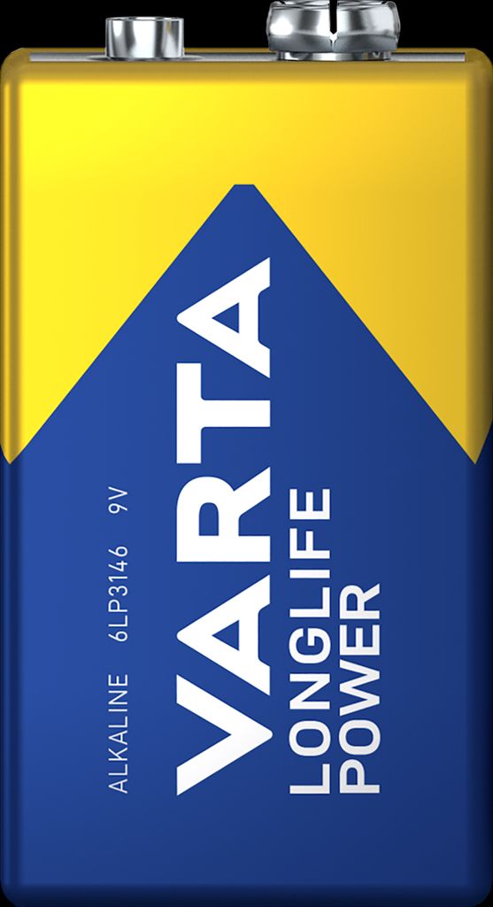 VARTA Longlife Power 9V batteri SCAND, 20-pak