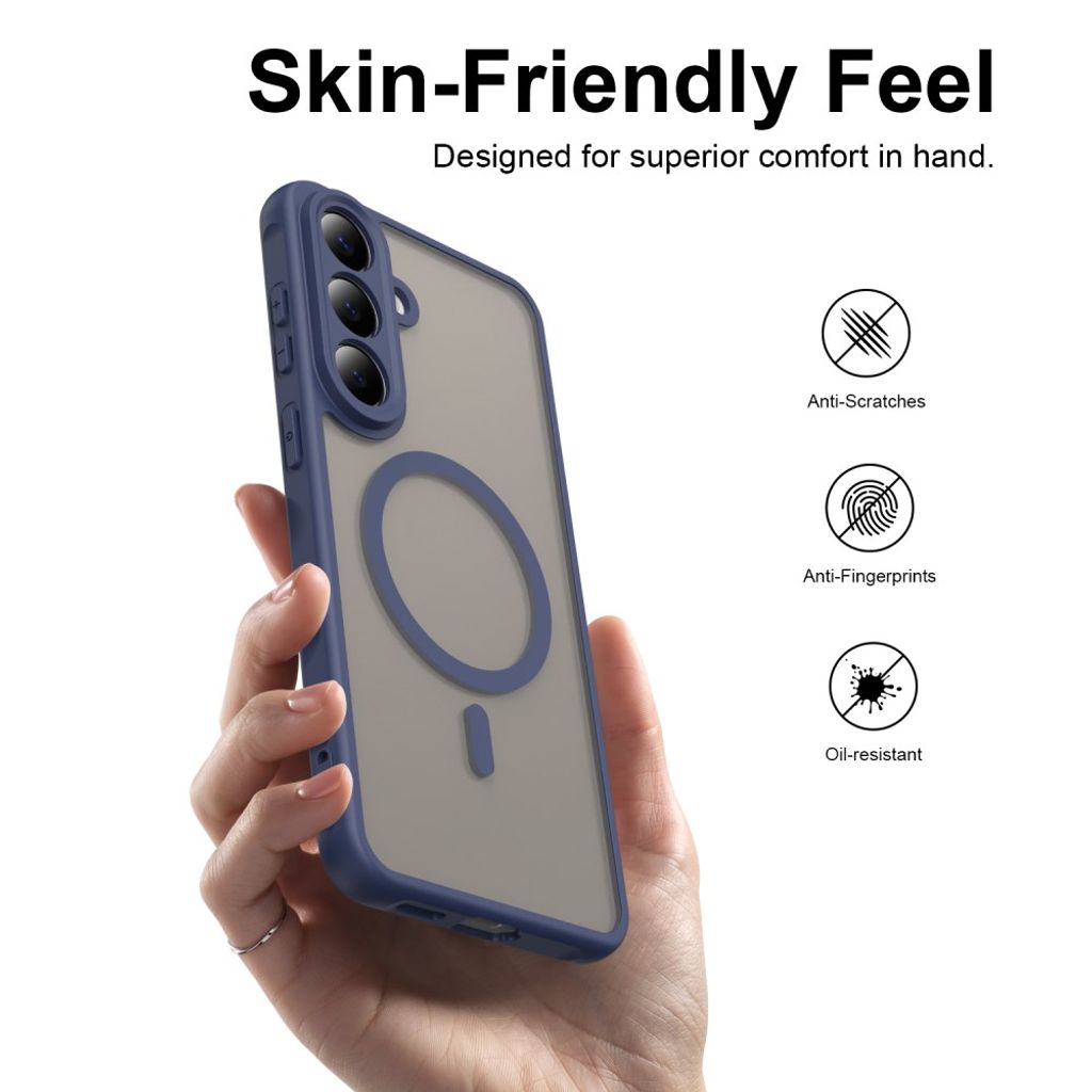 Samsung Galaxy S26 FE MagSafe Kompatibel Cover Stødsikker - Blå