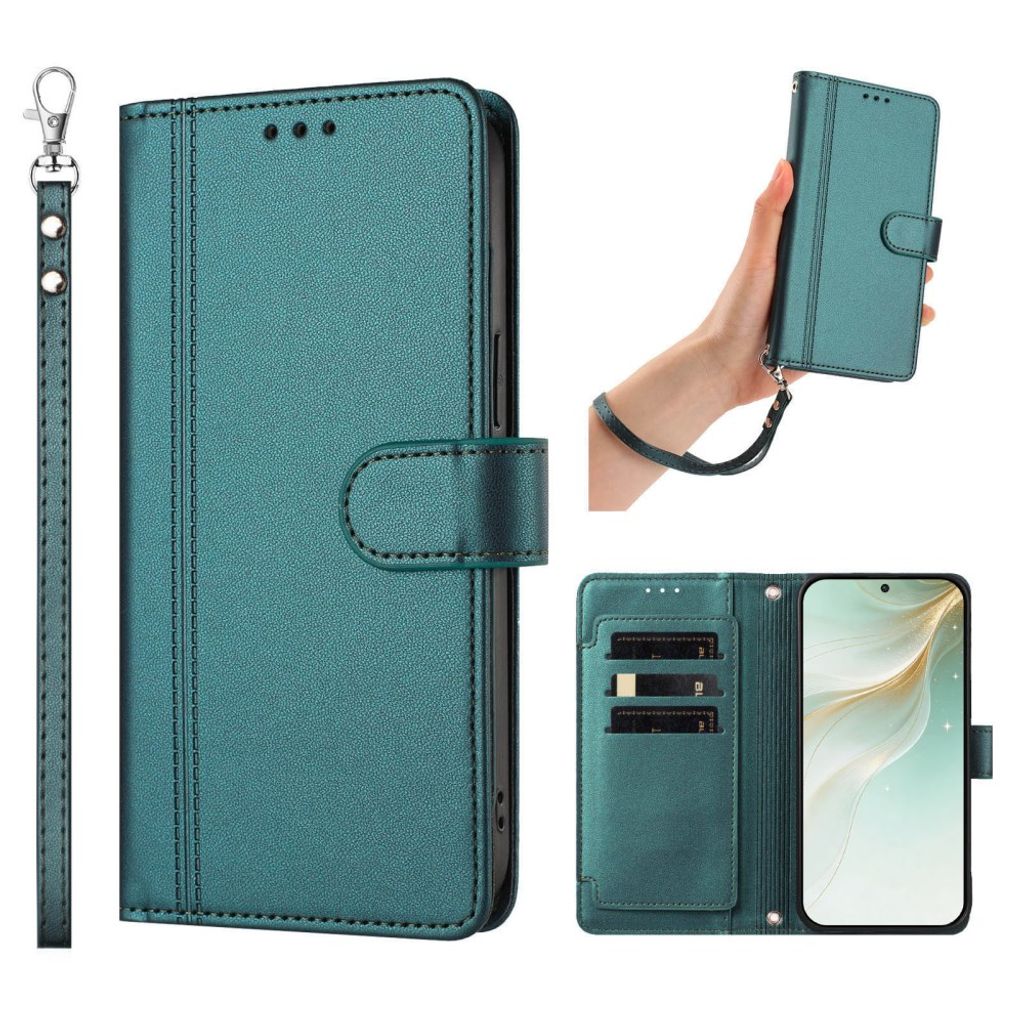 Xiaomi 17T Lompakkokotelo käsihihnalla - Tuquoise
