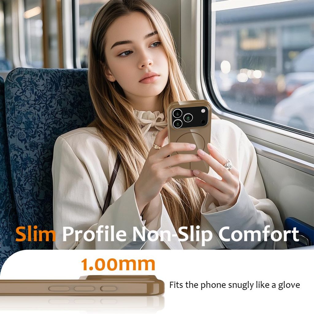 iPhone 17 Pro Skal med bärrem - Guld