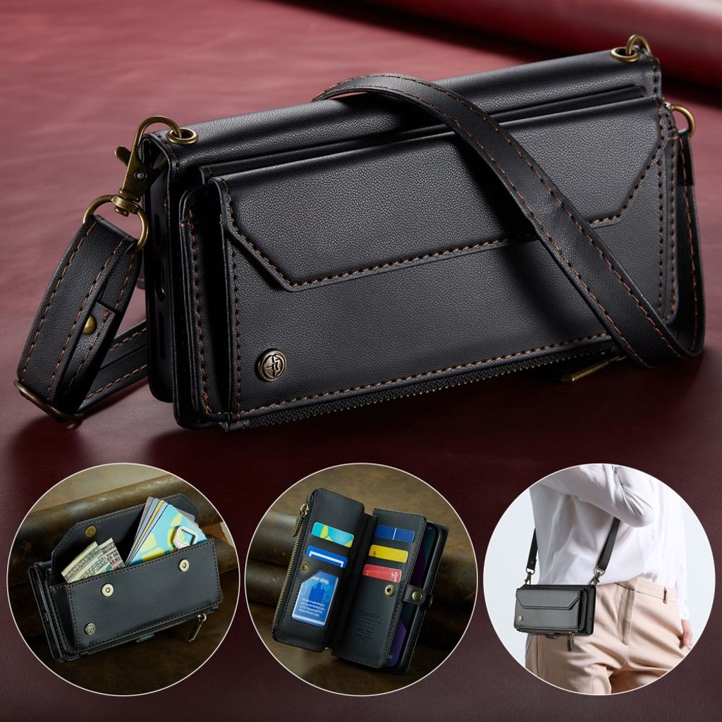 iPhone 13 Wallet Cover Card Slots - Black