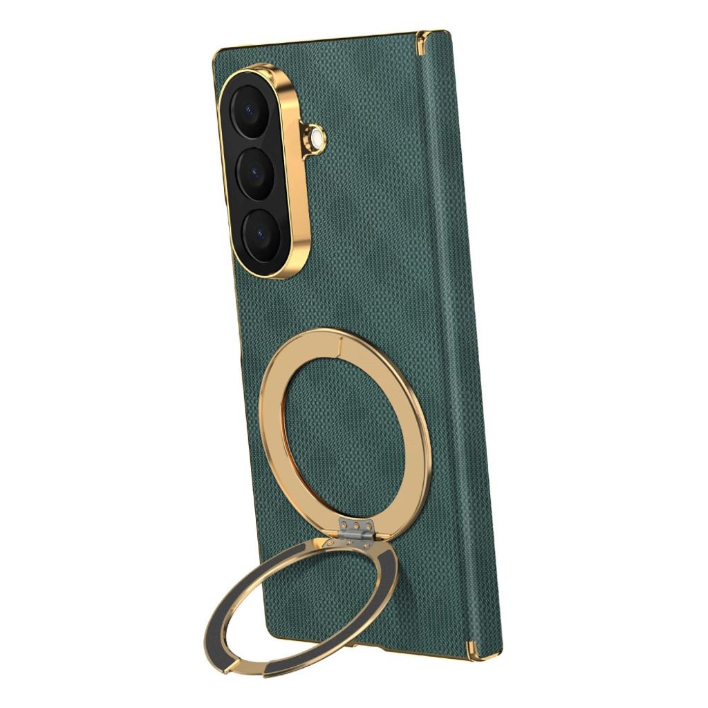Samsung Galaxy Z Fold8 Ultra MagSafe kuori rengasjalustalla - Vihreä