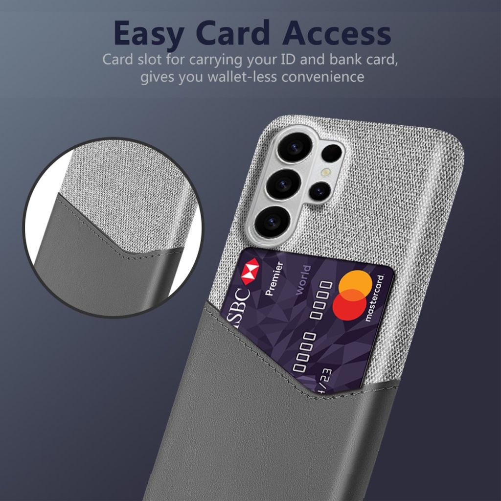 Samsung Galaxy S26 Ultra Case with Card slot - Grey