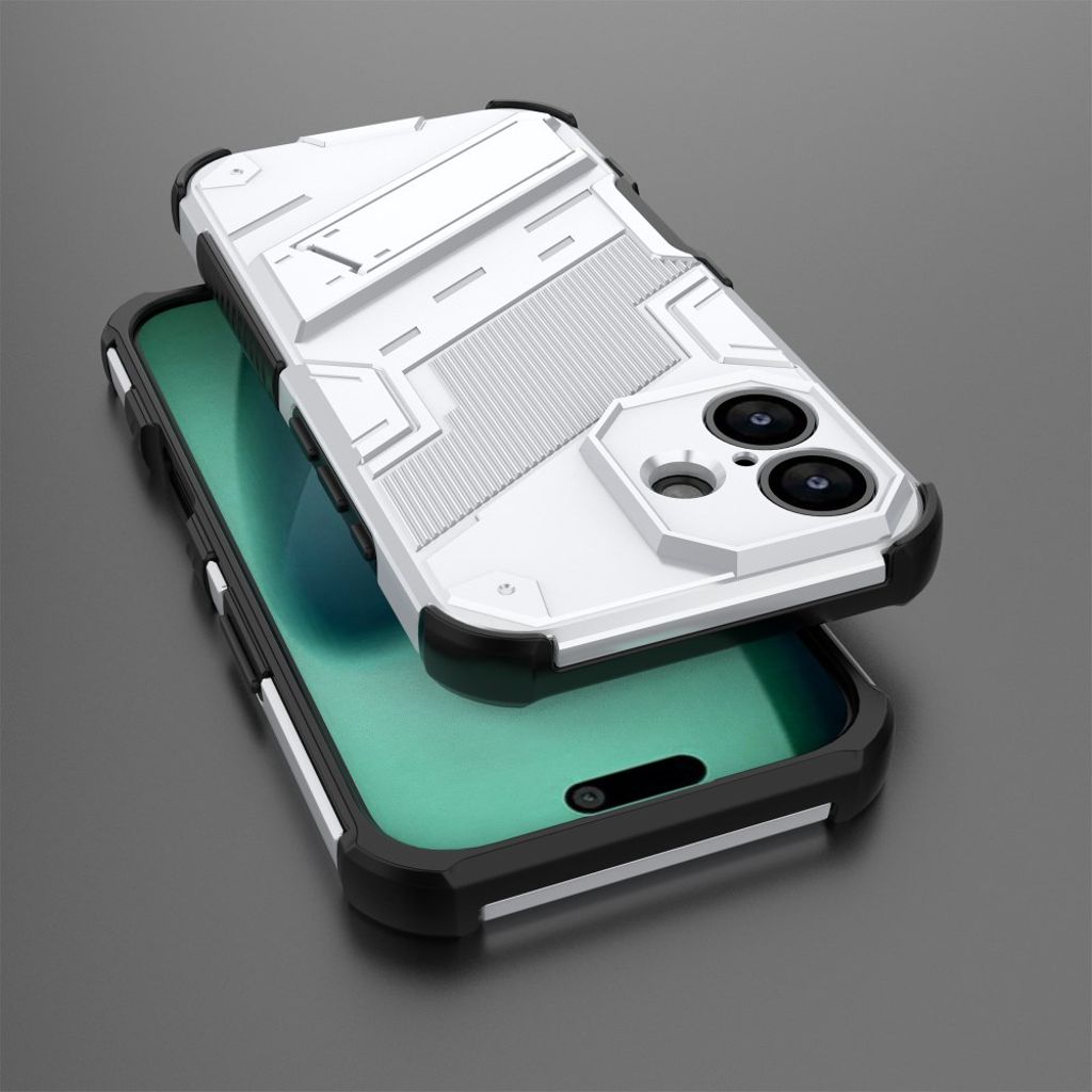 iPhone 17 Cover med Stativ - Hvid
