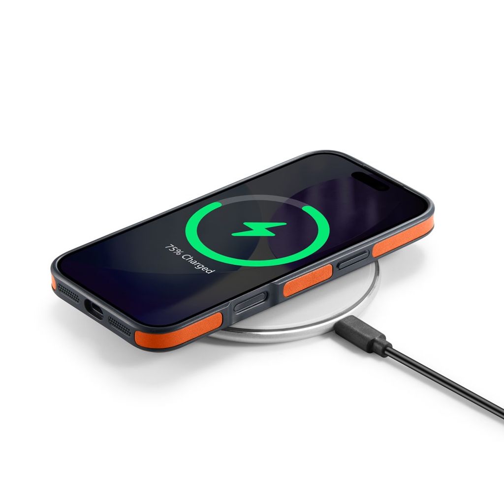 MAGKING K1 iPhone 18 Pro / 17 Pro MagSafe Skal i PU-läder - Orange