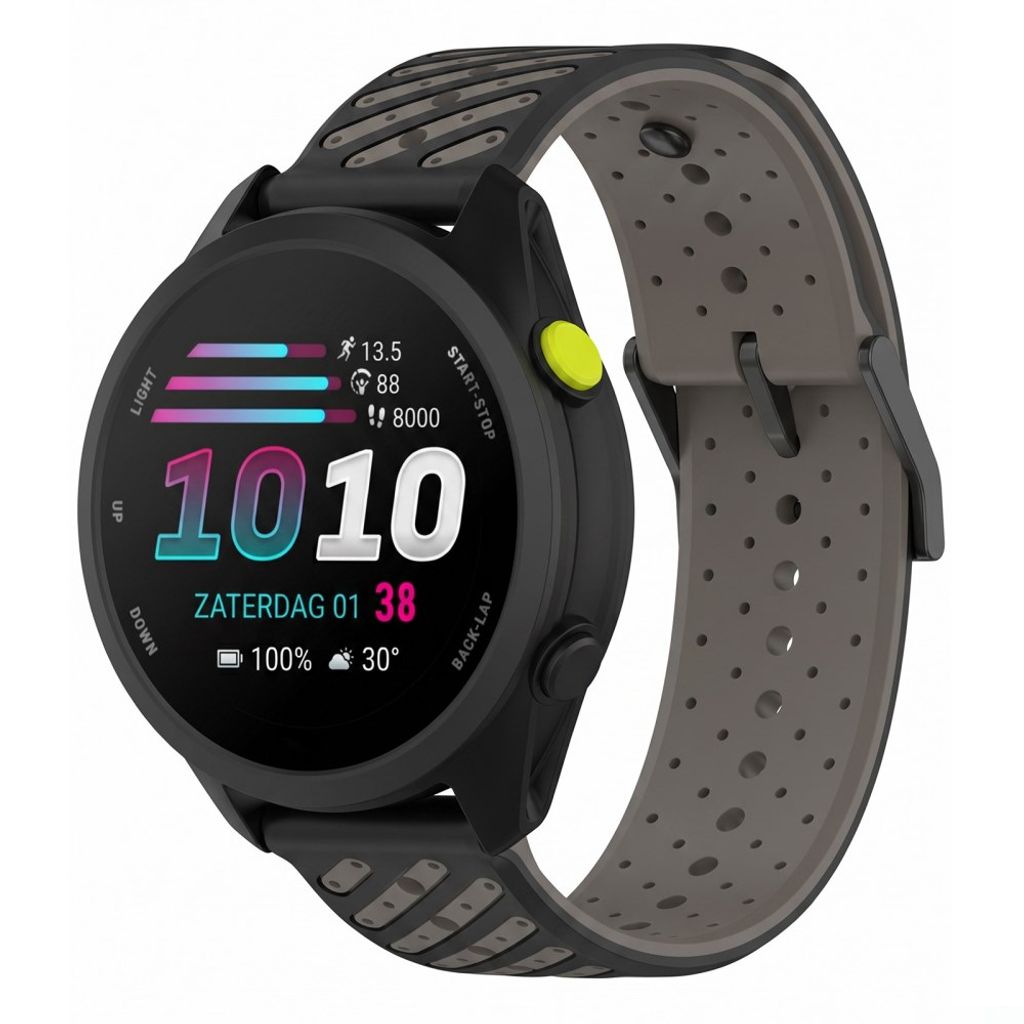 Garmin Forerunner 70/170/170 Music Silikone Urrem - Grå