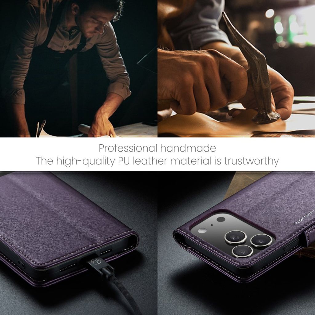 CASEME iPhone 17 Pro Max Etui med Stativ - Lilla