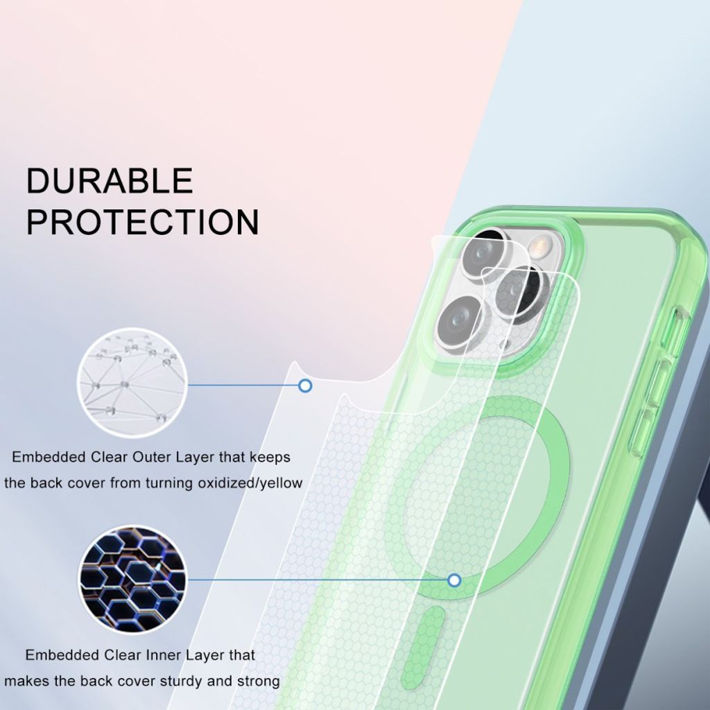 iPhone 11 Pro Max MagSafe-yhteensopiva Kuori – Vihreä