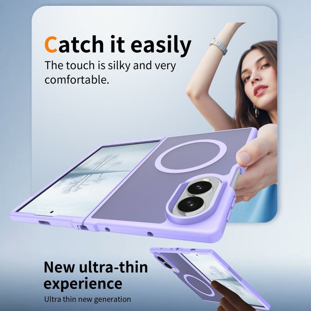 Samsung Galaxy Z Fold8 MagSafe cover med akrylbagside - Lilla