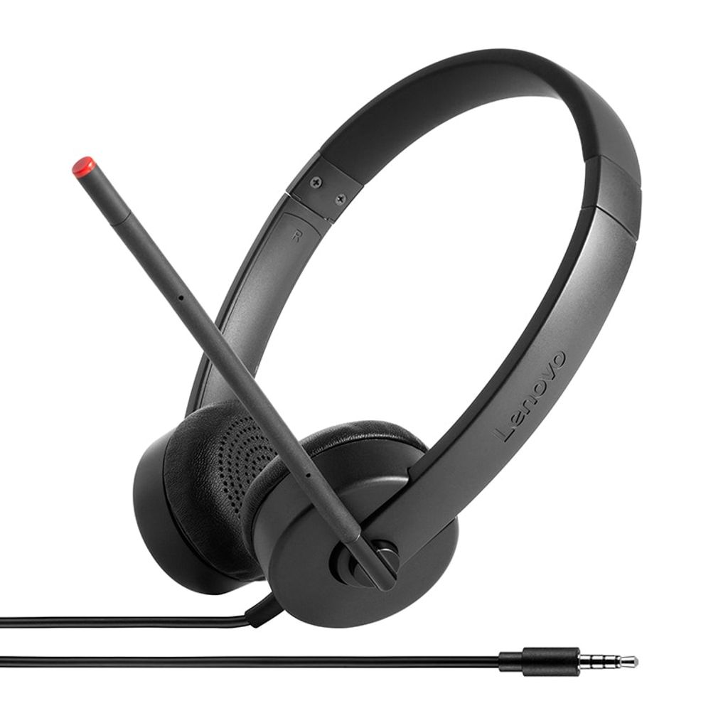 Lenovo Essential Stereo Analog Wired Headset - Black