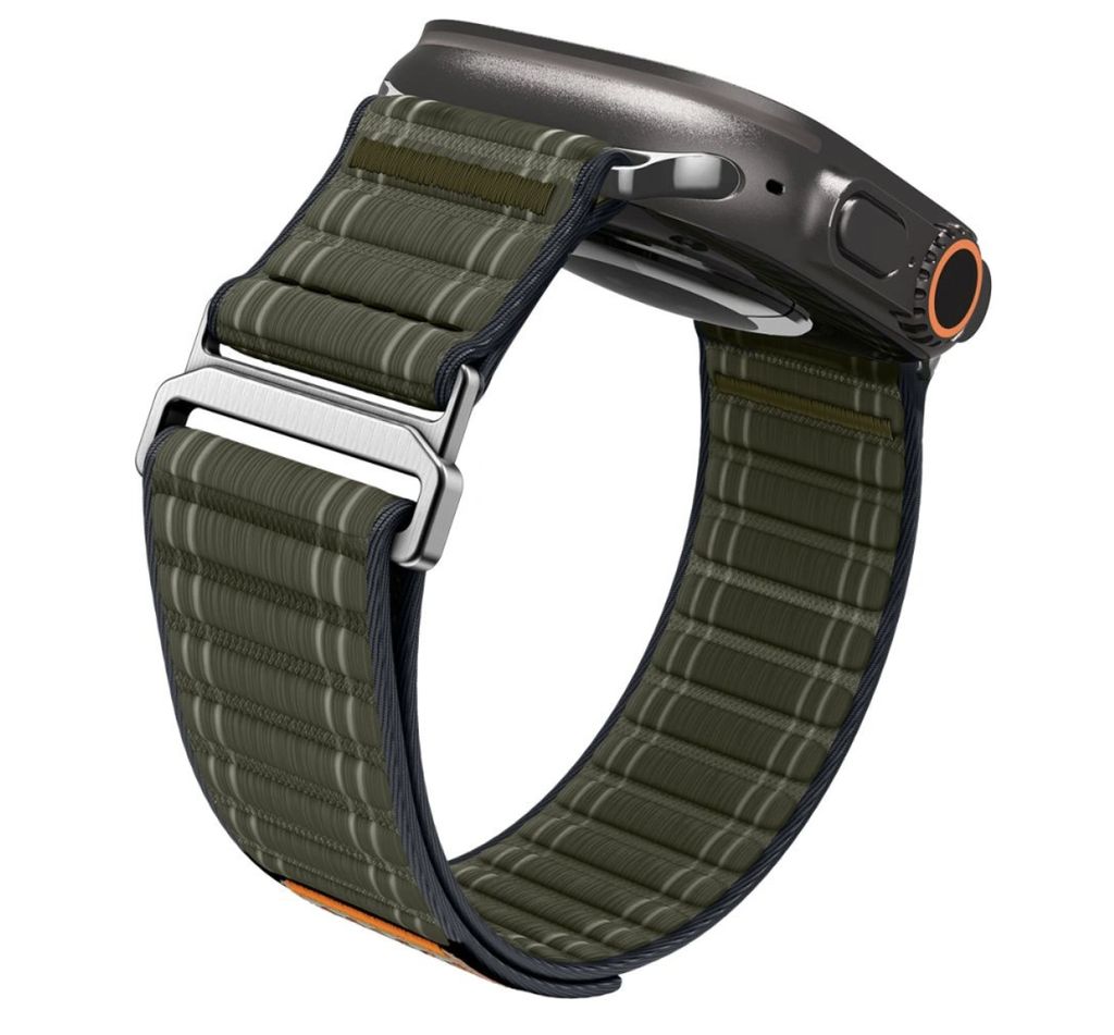 Spigen WBF0 Kellonranneke Apple Watch 44/45/46/49mm - Vihreä