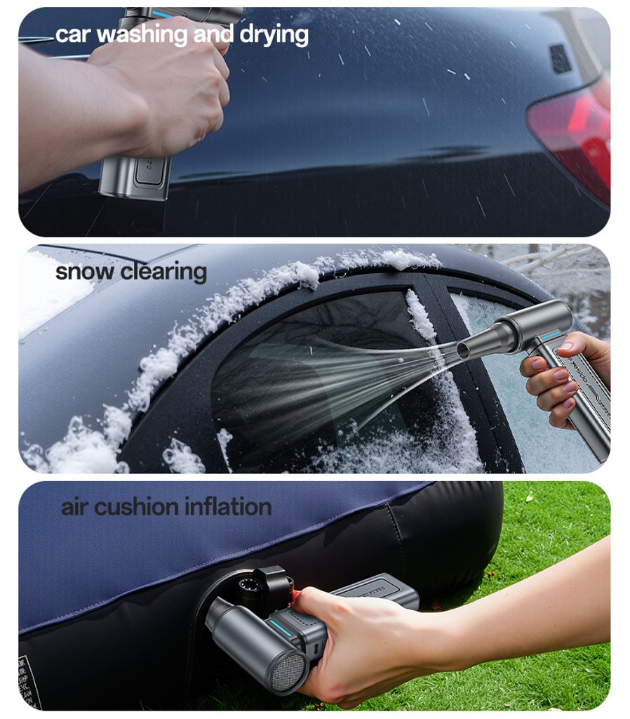 YESIDO YF19 3-i-1 handhållen fläkt / dammblåsare / dammsugare