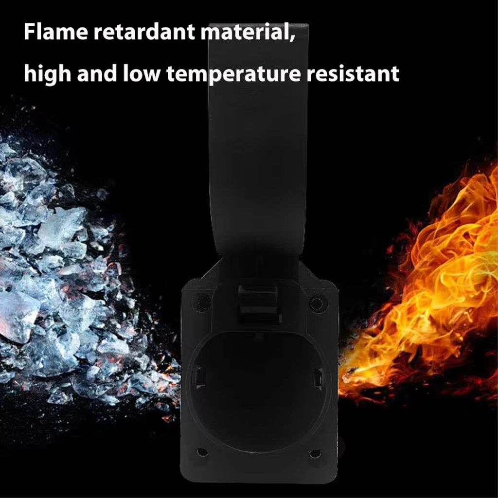 SiGN veggfeste for ladekontakt type 2 med ledningskrok/utløserknapp