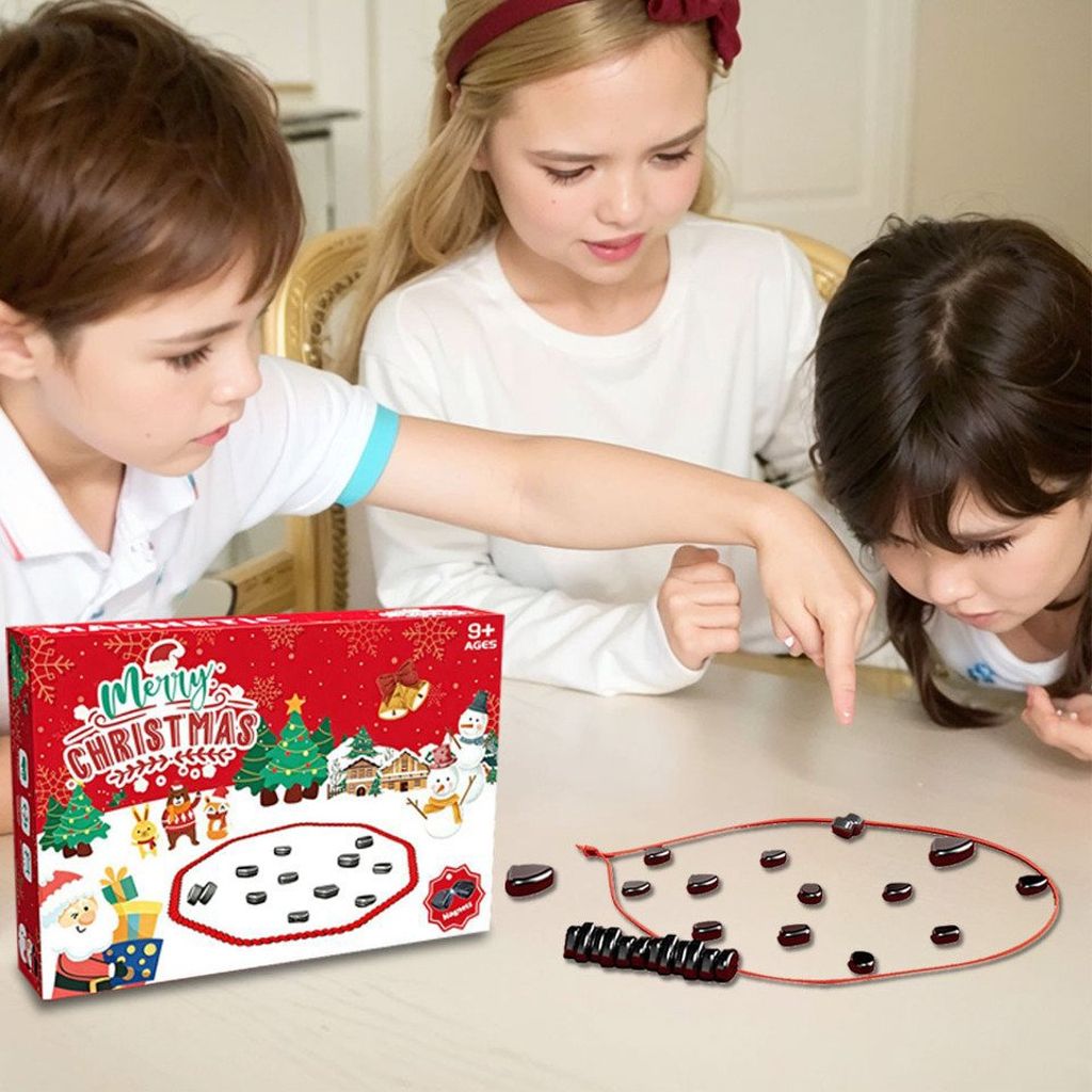 Magnetisk brætspil, puslespil, strategispil, juleversion