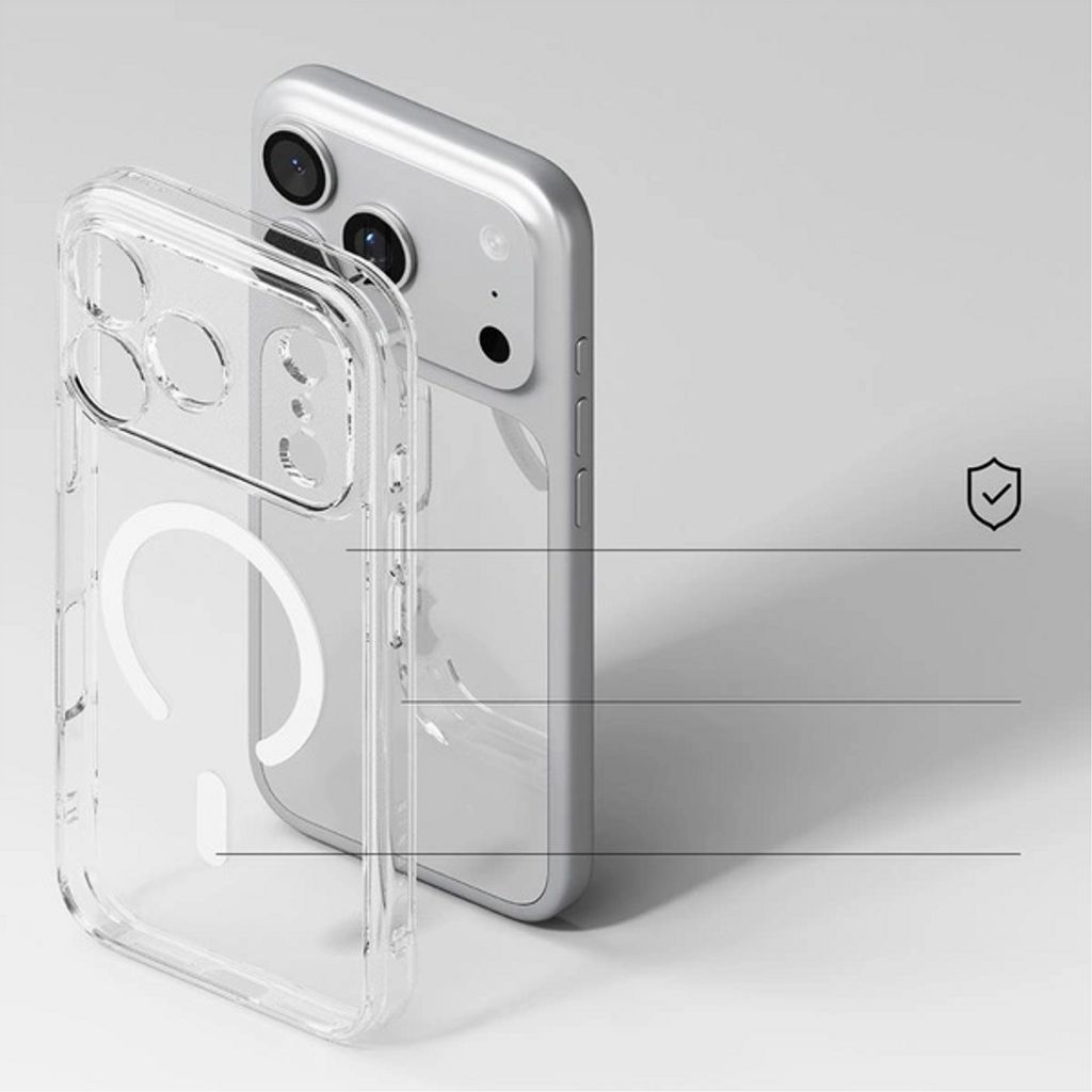 Ringke Fusion MagSafe Deksel till iPhone 17 Pro Max - Gjennomsiktig