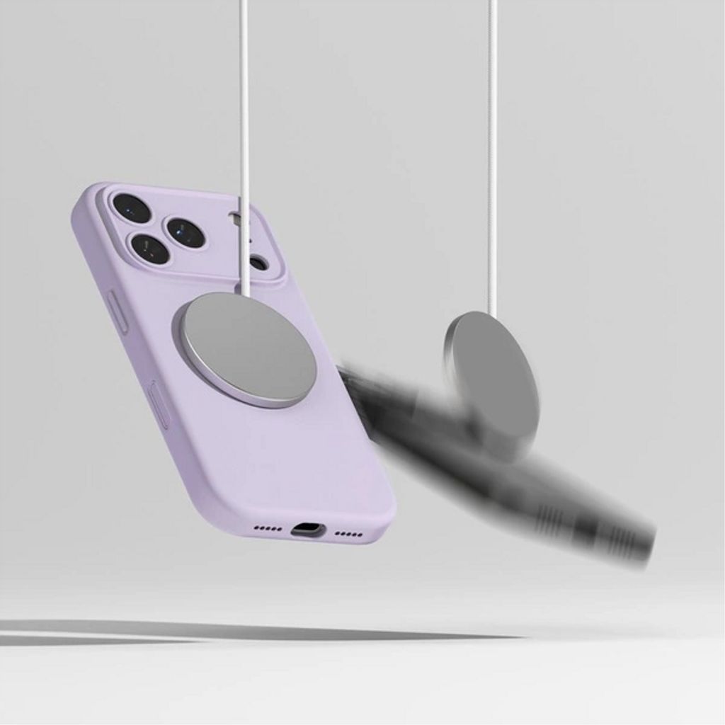 Ringke Silicone Magnetic MagSafe Deksel till iPhone 17 Pro Max - Lilla