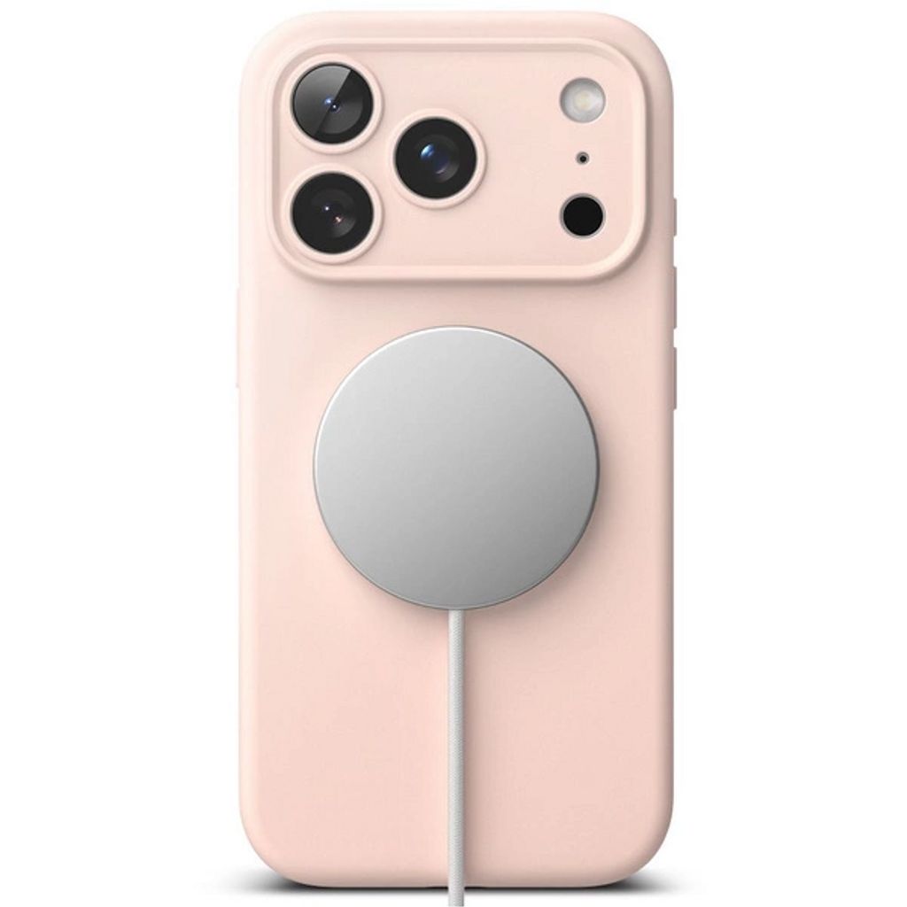 Ringke Silicone Magnetic MagSafe Deksel till iPhone 17 Pro Max - Rosa