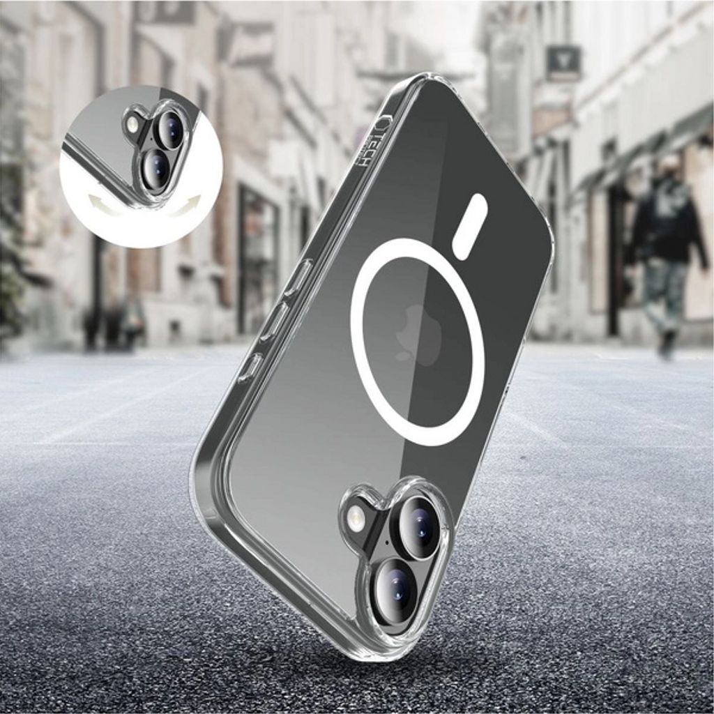 Tech-Protect FlexAir Hybrid MagSafe Case for iPhone 17 - Clear