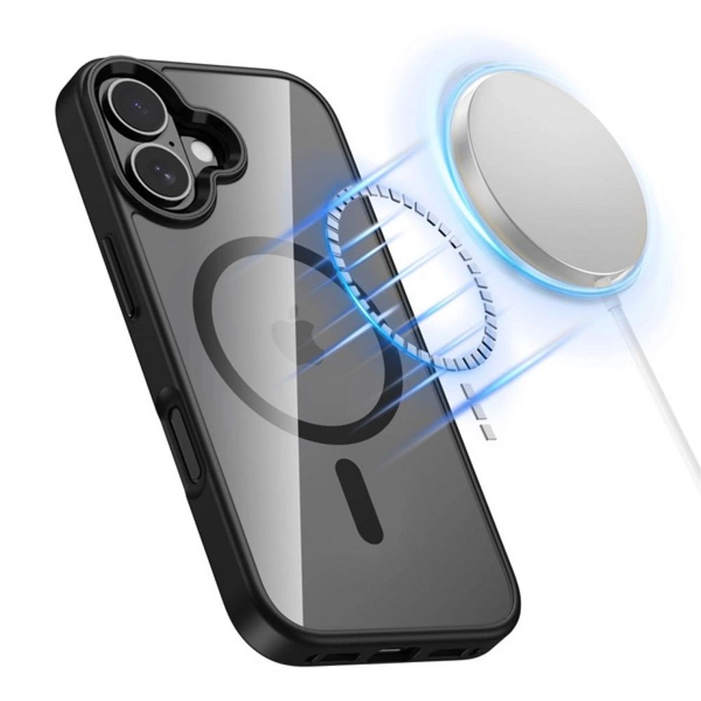 Tech-Protect MagMat MagSafe Case for iPhone 17 - Clear Black