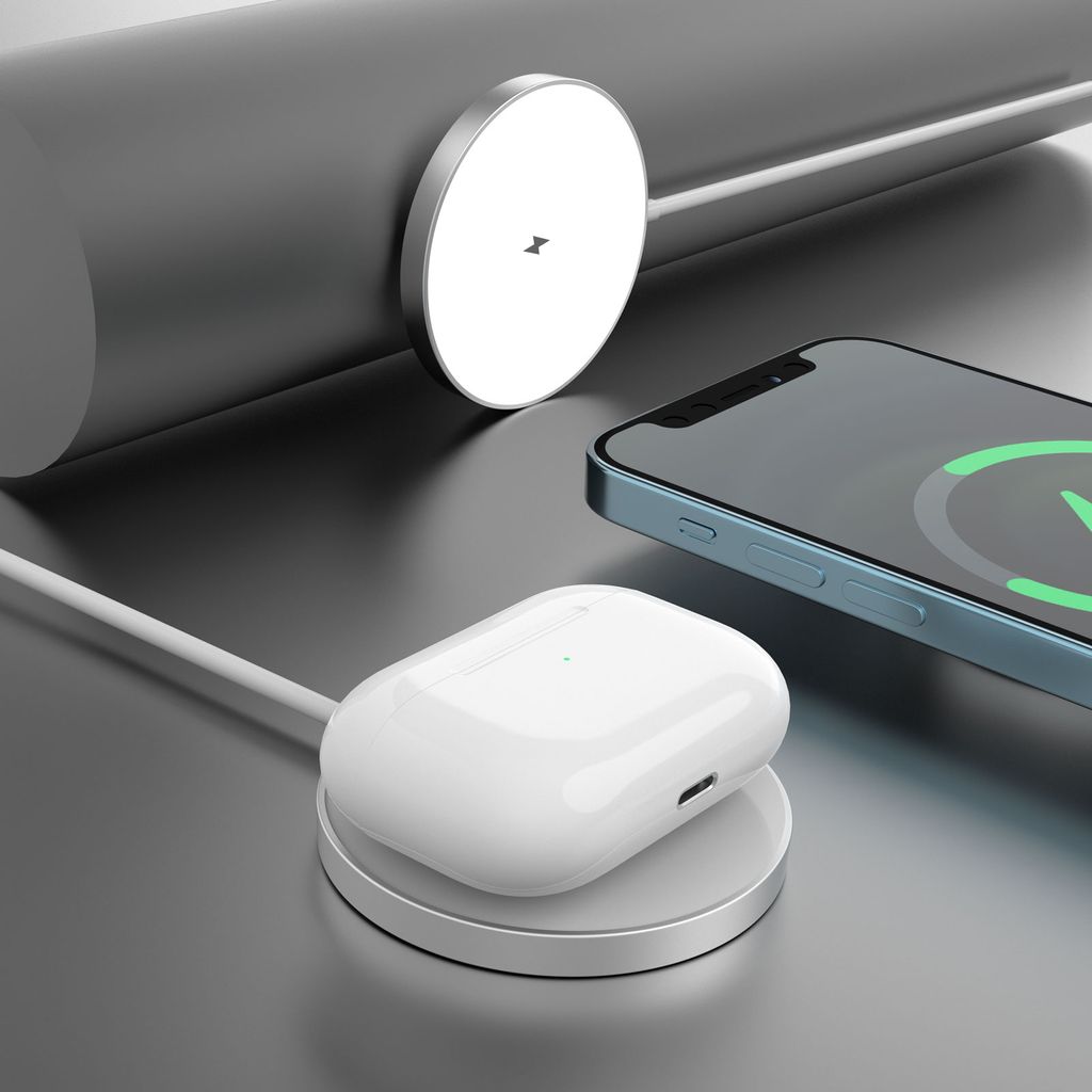 SiGN MagSafe -laturi Qi 15W, USB-C - valkoinen