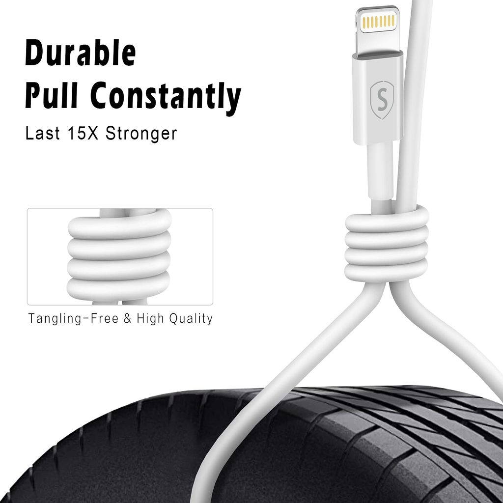 SiGN USB 2.0 -kaapeli Lightning-liittimellä 2.1A, 12W, 1m - Valkoinen